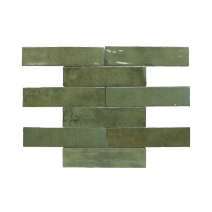 Antique Brick Moss Green 2" x 10"