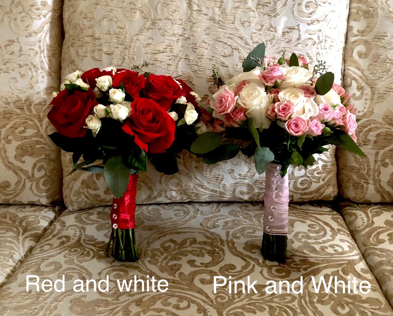 $130 Big roses /small roses and greens 