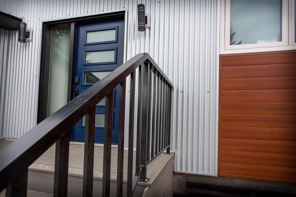 Close up of front entrance remodel (worked with Contractor)