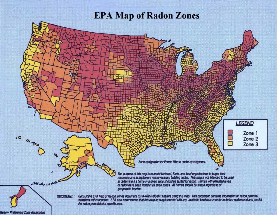 Radon System in Garage Attic.