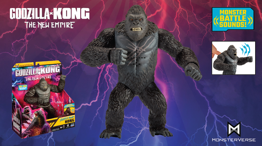 GVK - 7IN BATTLE ROAR KONG (WITH ELEC. SOUNDS)