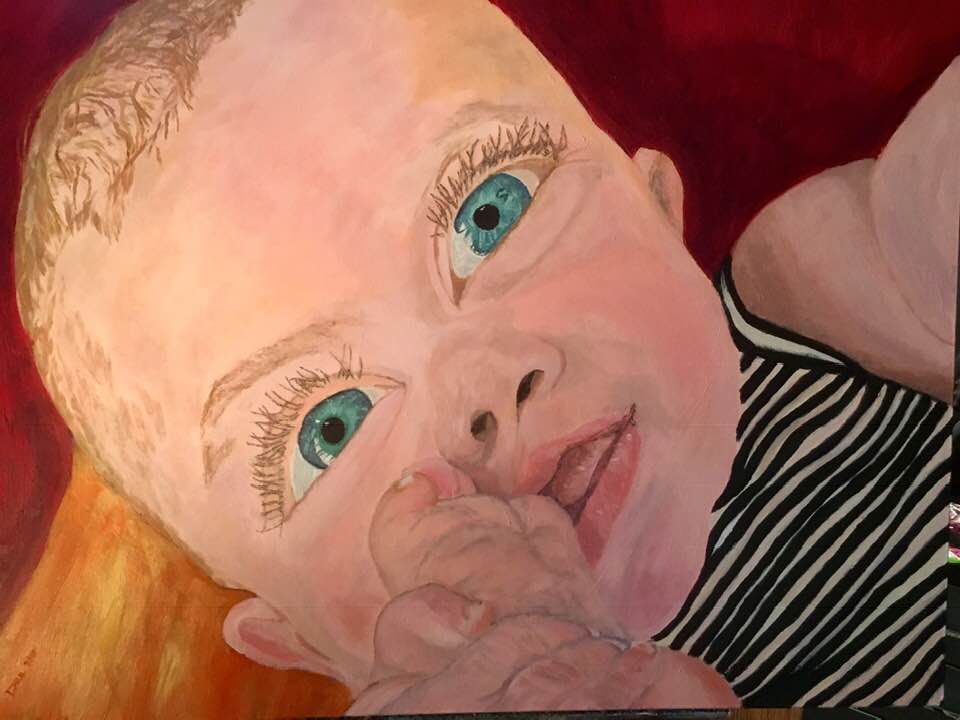 Hazel, 30”X40” Acrylic on Canvas, 2018