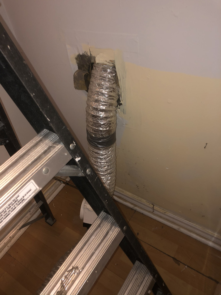 This type of flex hose should not be used inside wall cavity