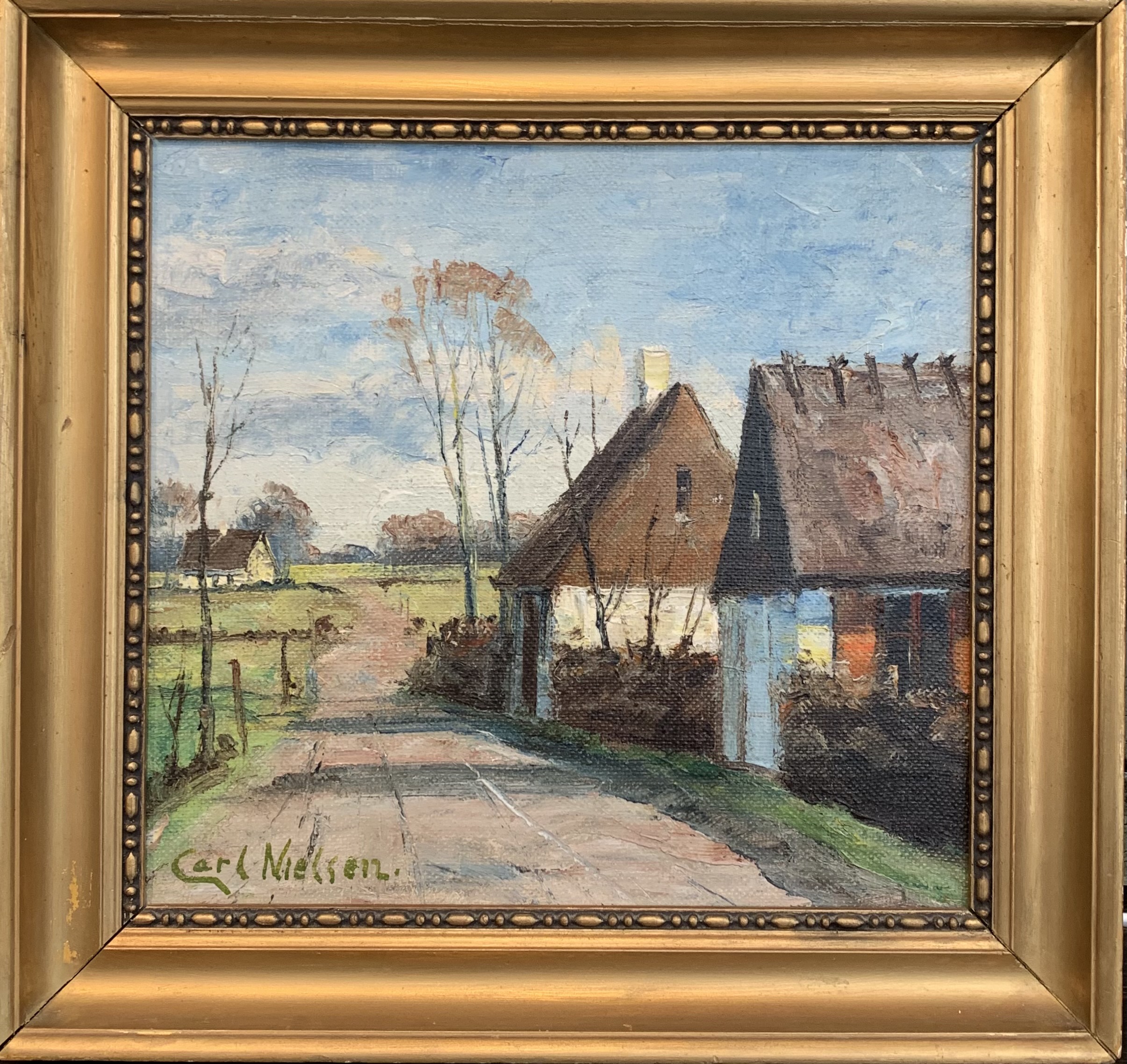 Carl Nielsen, Untitled, Oil on panel, not dated, 15.5" x 14" Value  $100
