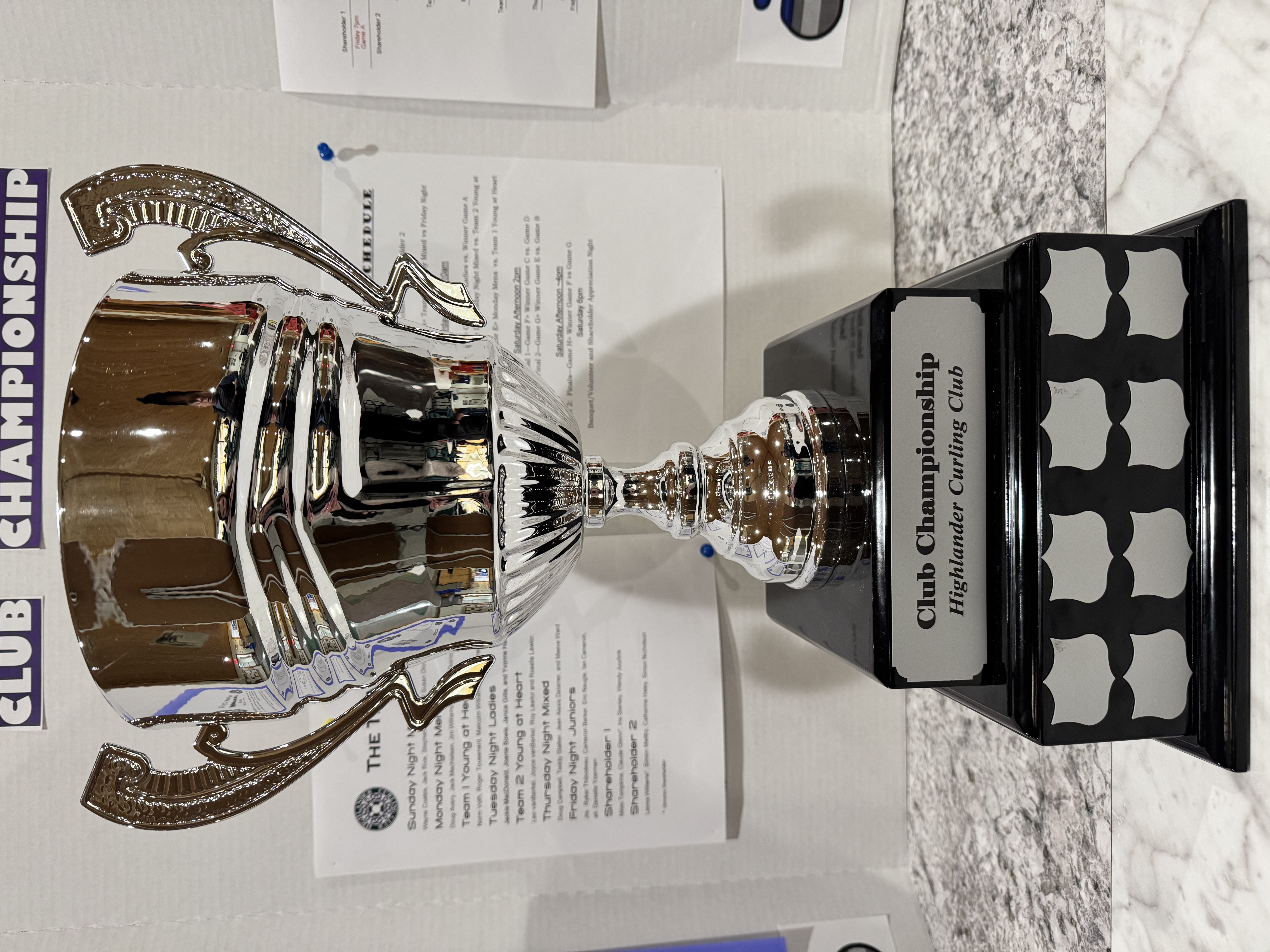 Club Championship Trophy - to be renamed the John Juurlink Memorial Club Championship Trophy