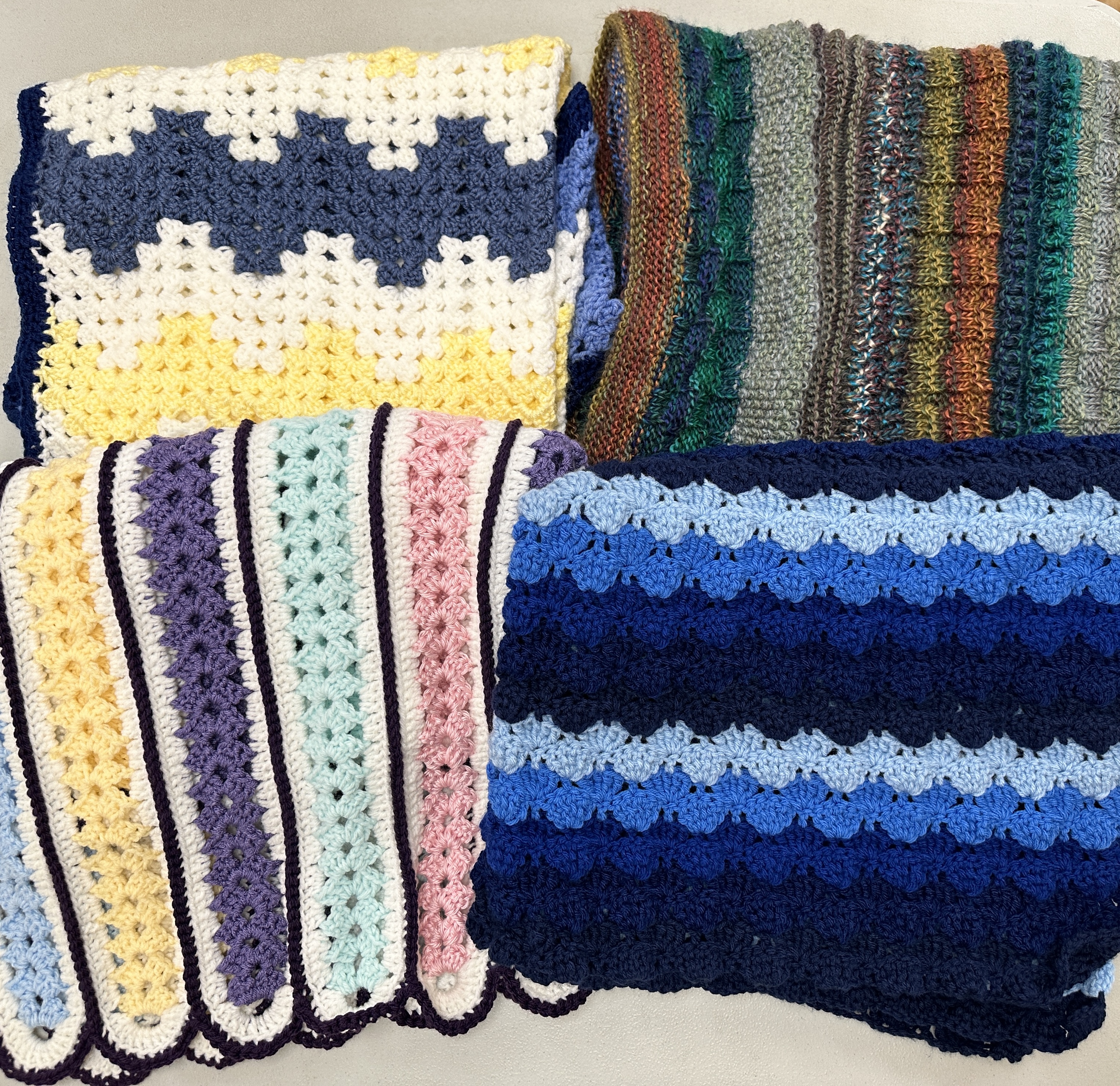 Lapghans made by the knitting group