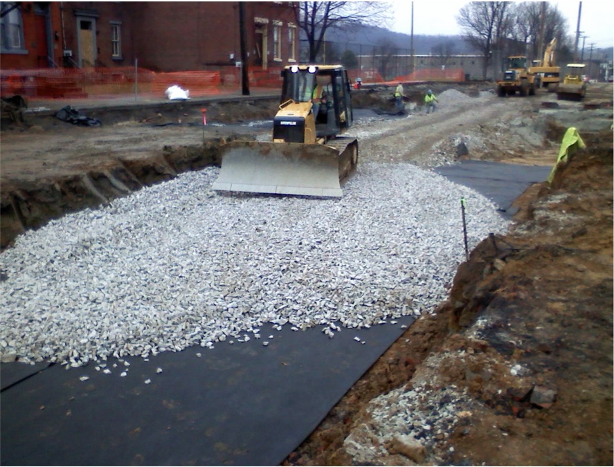 Installation of Foundation Mat and Base Course 