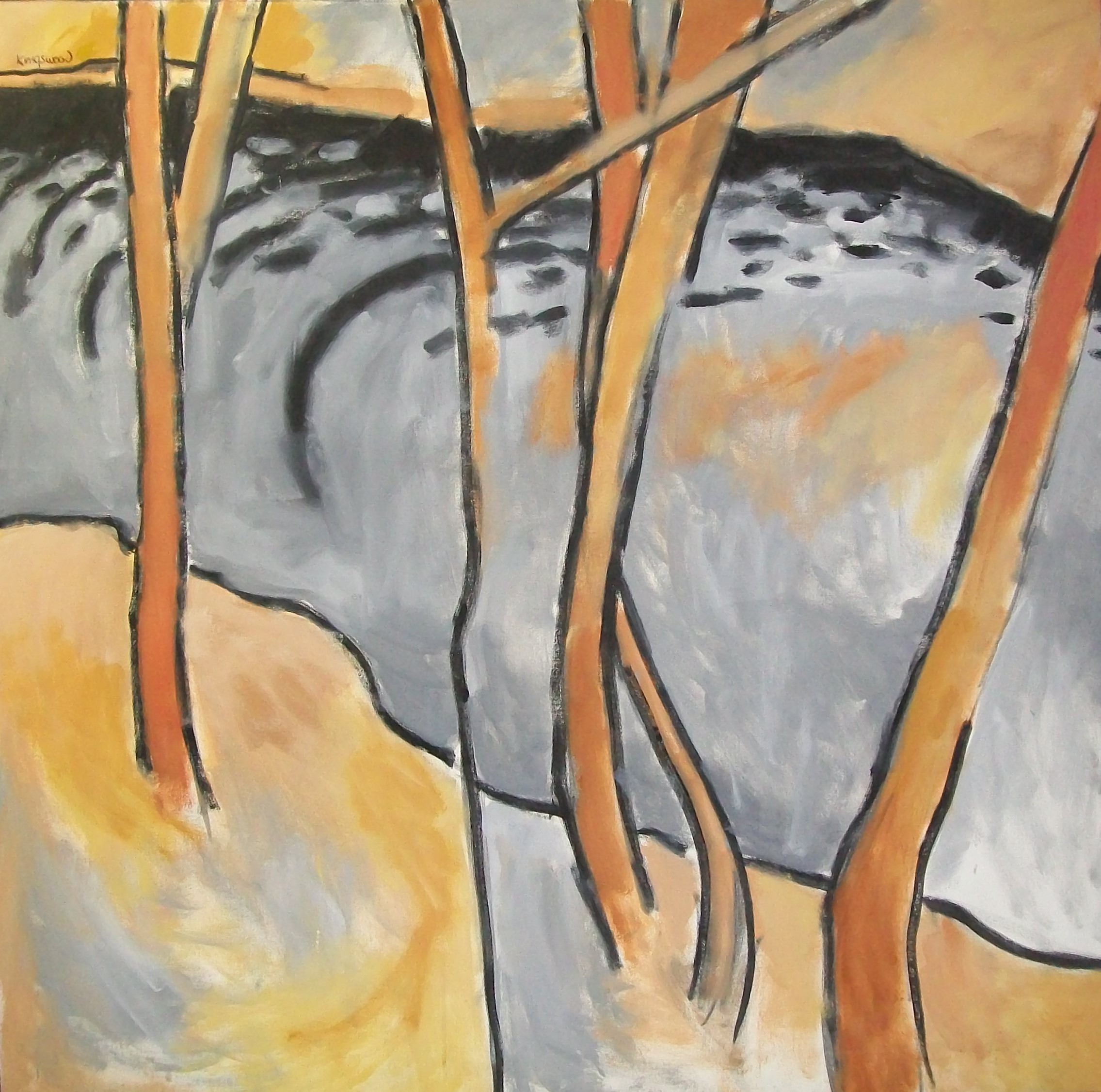 Winter Stream, 1994, oil on canvas