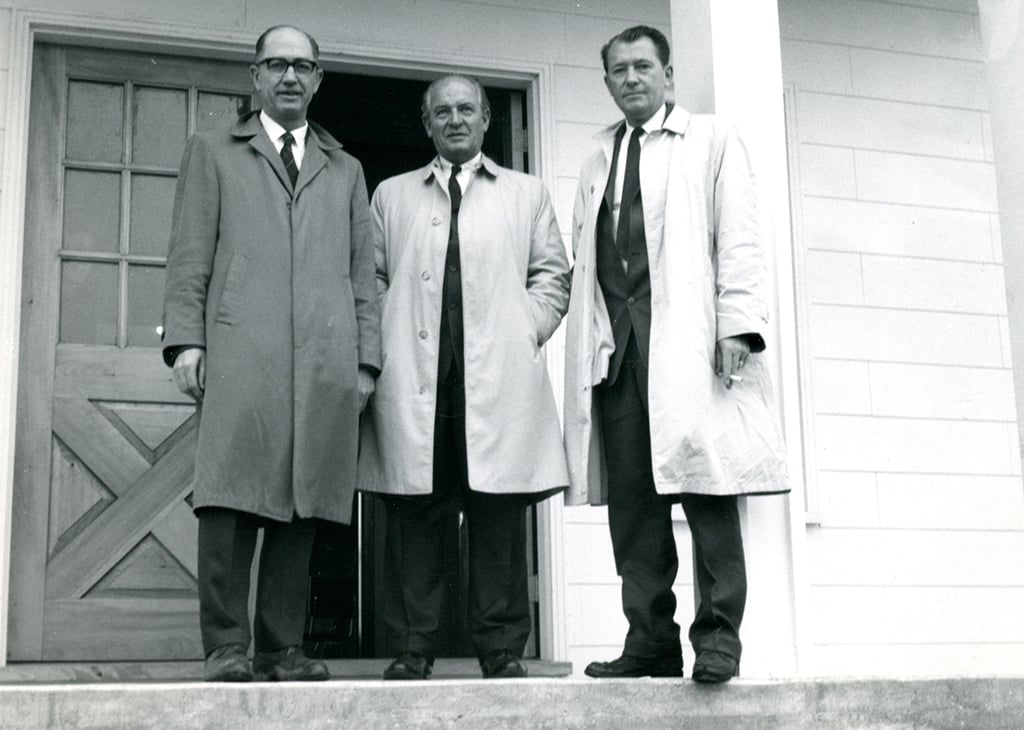 Keith Ingersoll (far left) at opening of Museum in 1967