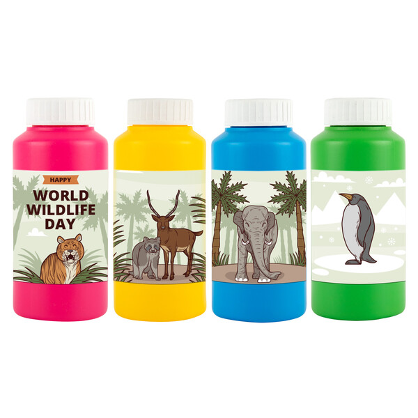 Man in a coffee shop wearing glasses and apron, typing on a keyboard with a cup in hand, surrounded by modern equipment and ambient lighting.