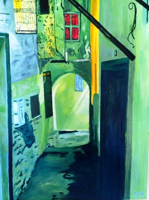 Morocco op.1, 40"X30", 2014, Acrylic on Canvas, , Tangier