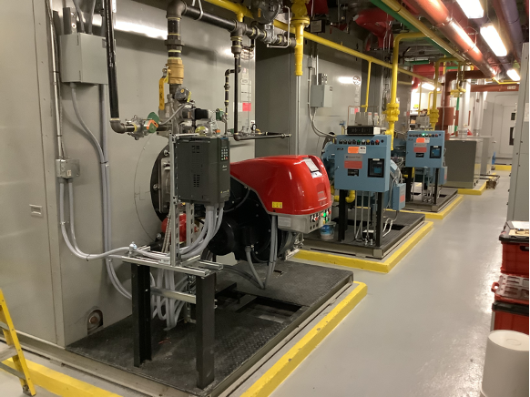 PMP Building 
Riello RS-310-E-LN Linkageless Power 
Burner Retrofit on Bryan Boilers