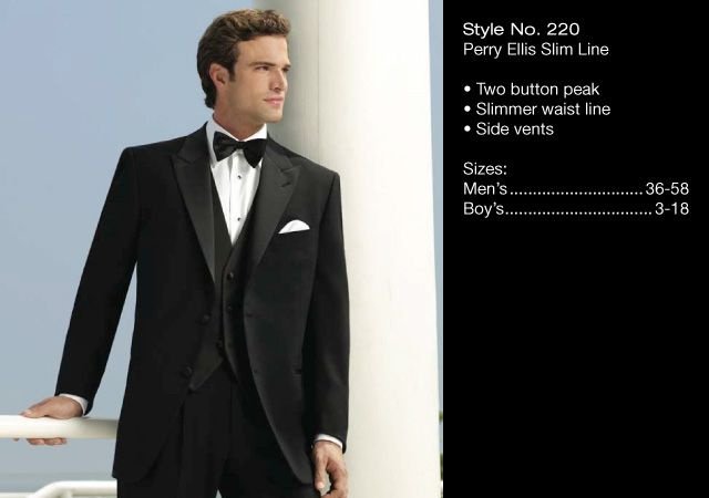 Style No. 220 Perry Ellis Slim Line