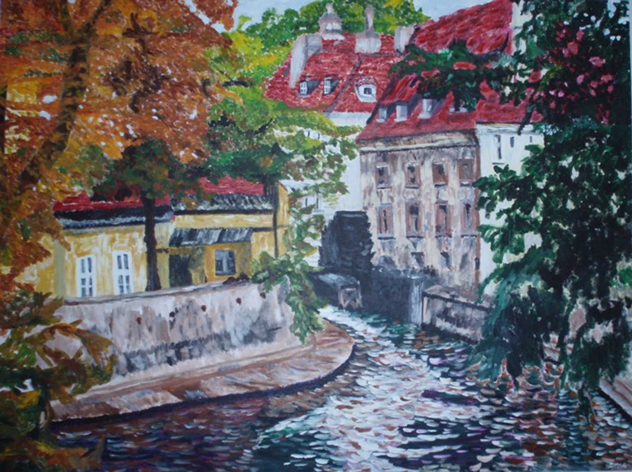 Prague Op.1, 36"X48"  2004, Acrylic on Canvas