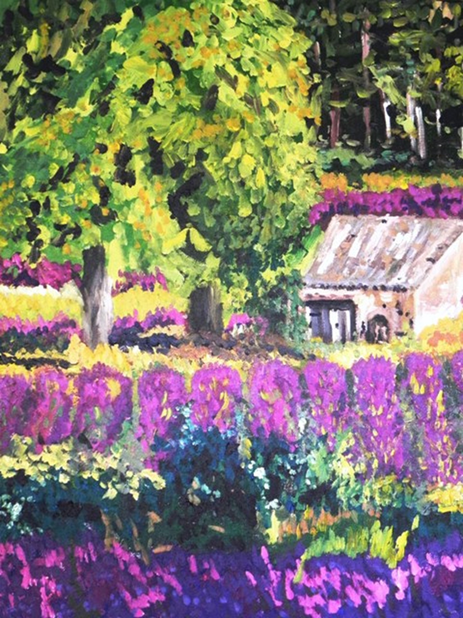 Provence op.3, 2010, 24"X18"Acrylic on Canvas, France