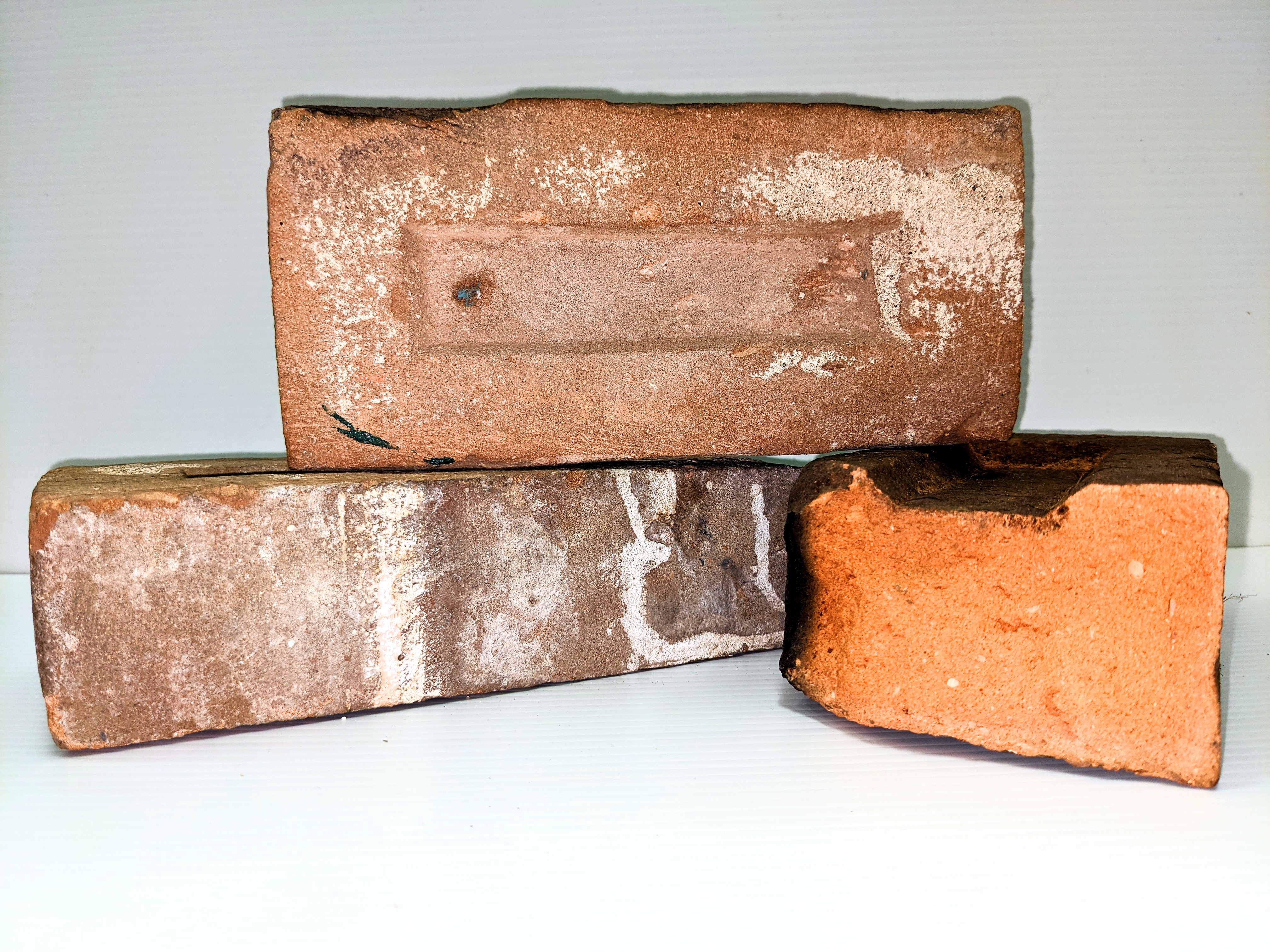 These bricks were made locally in Fort Vermilion! The Carruthers family owned and operated a brickyard on the outskirts of Fort Vermilion. Operational from 1903-1905, it was the most northern brickyard in Alberta and produced bricks for local construction and settlements further north such as Hay River. The Old Bay House and Clarke House chimneys are made with bricks from this yard.

05/04/2021
2009.5.1 / Toews, Marilee
986.2 / Bell, Lorna