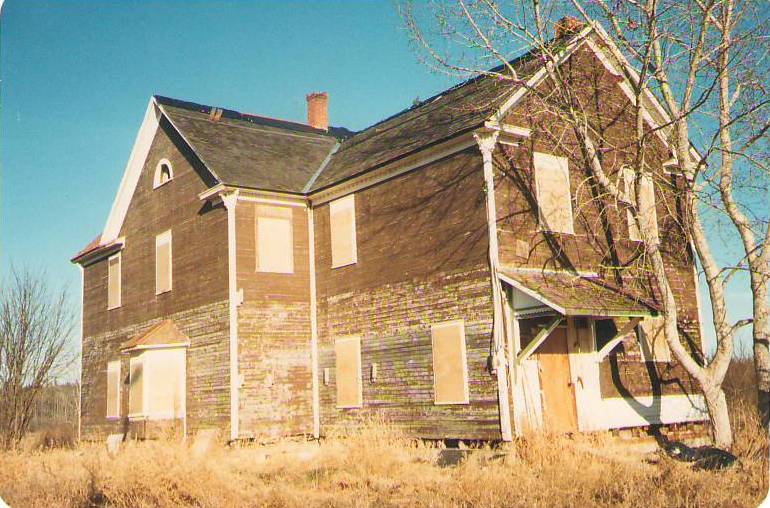 The OBH boarded 
 up and abandoned c. 1987.
Photo Credit: Marilee Cranna Toews 
