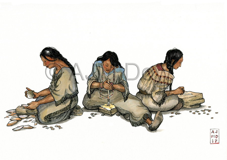 Cluny Ladies - Shell Bead Manufacture