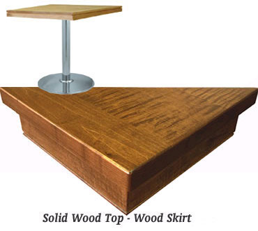 Solid Wood - With Skirt