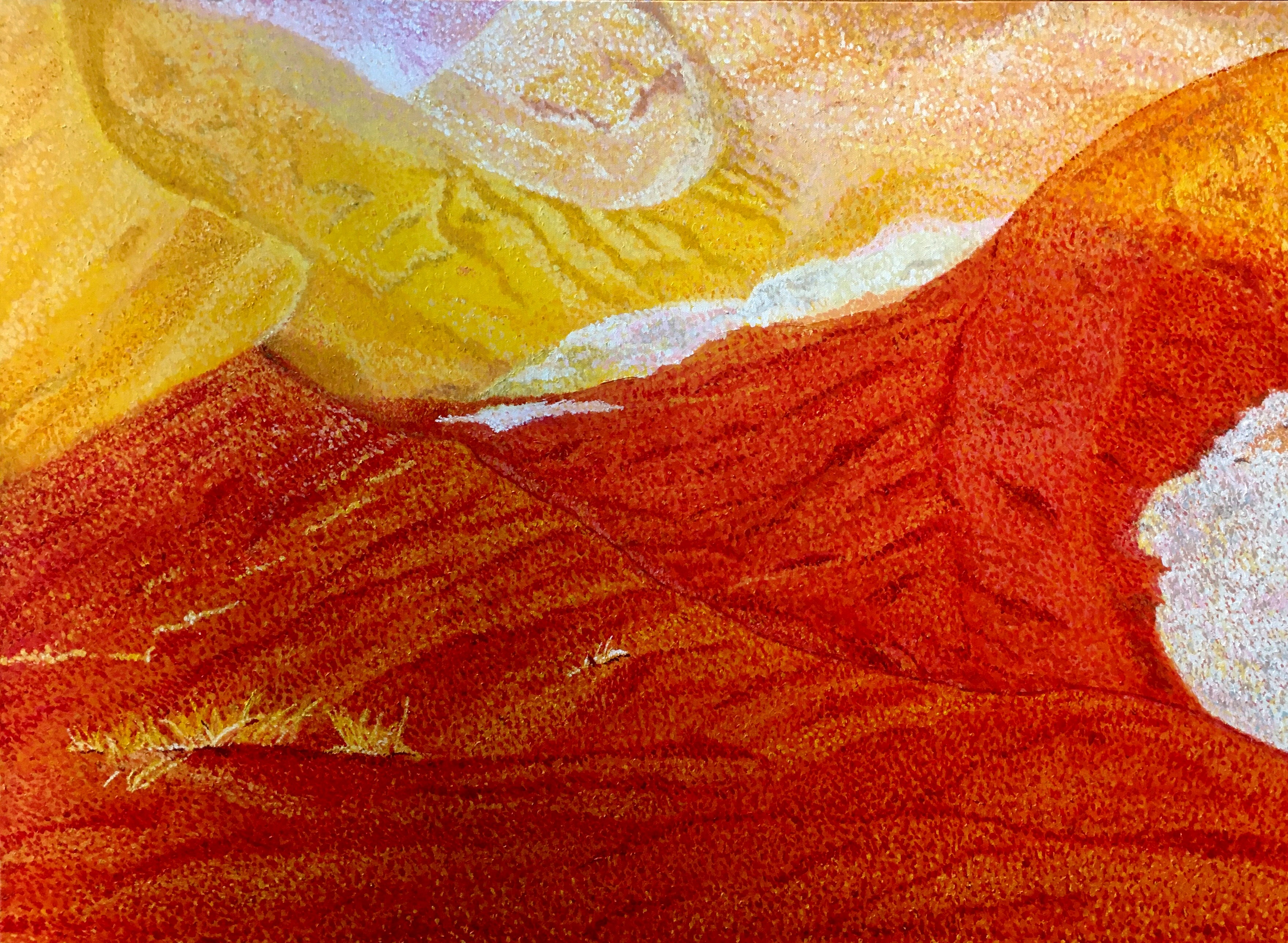 Big Daddy Dune -Sossusvlei, 30"X40" Acrylic on Canvas, 2021, Namibia