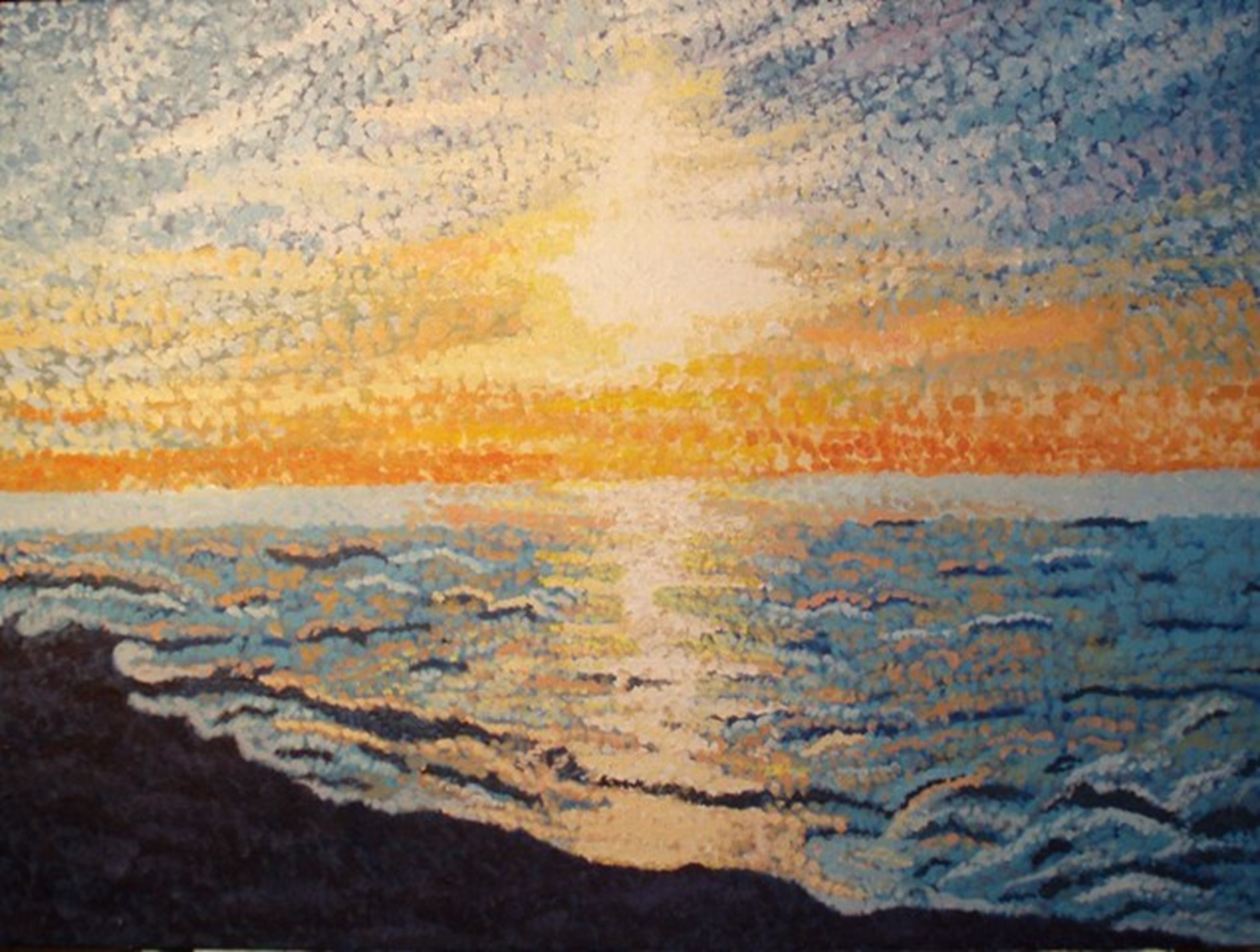 Cape Cod Sunset Series ( 1 of 4) 18"X24", 2008, Acrylic on Canvas, 