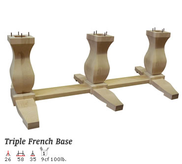 A0003 French Triple Pedestal
