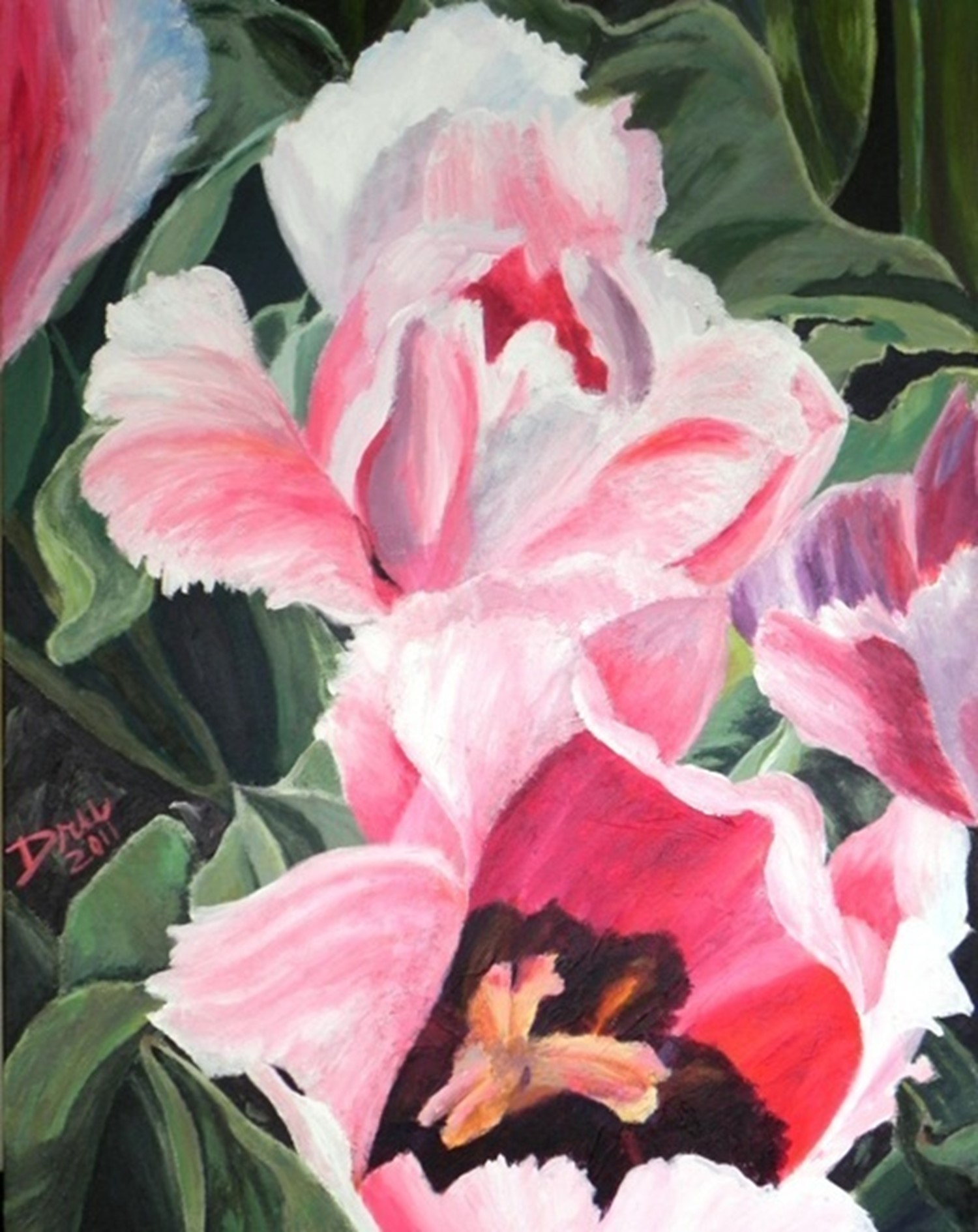 Tulips op.1 , 2011, Acrylic on Canvas,