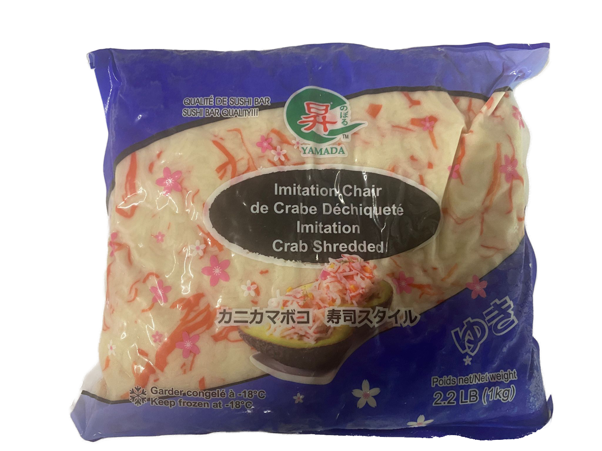 Shredded imitation crab meat