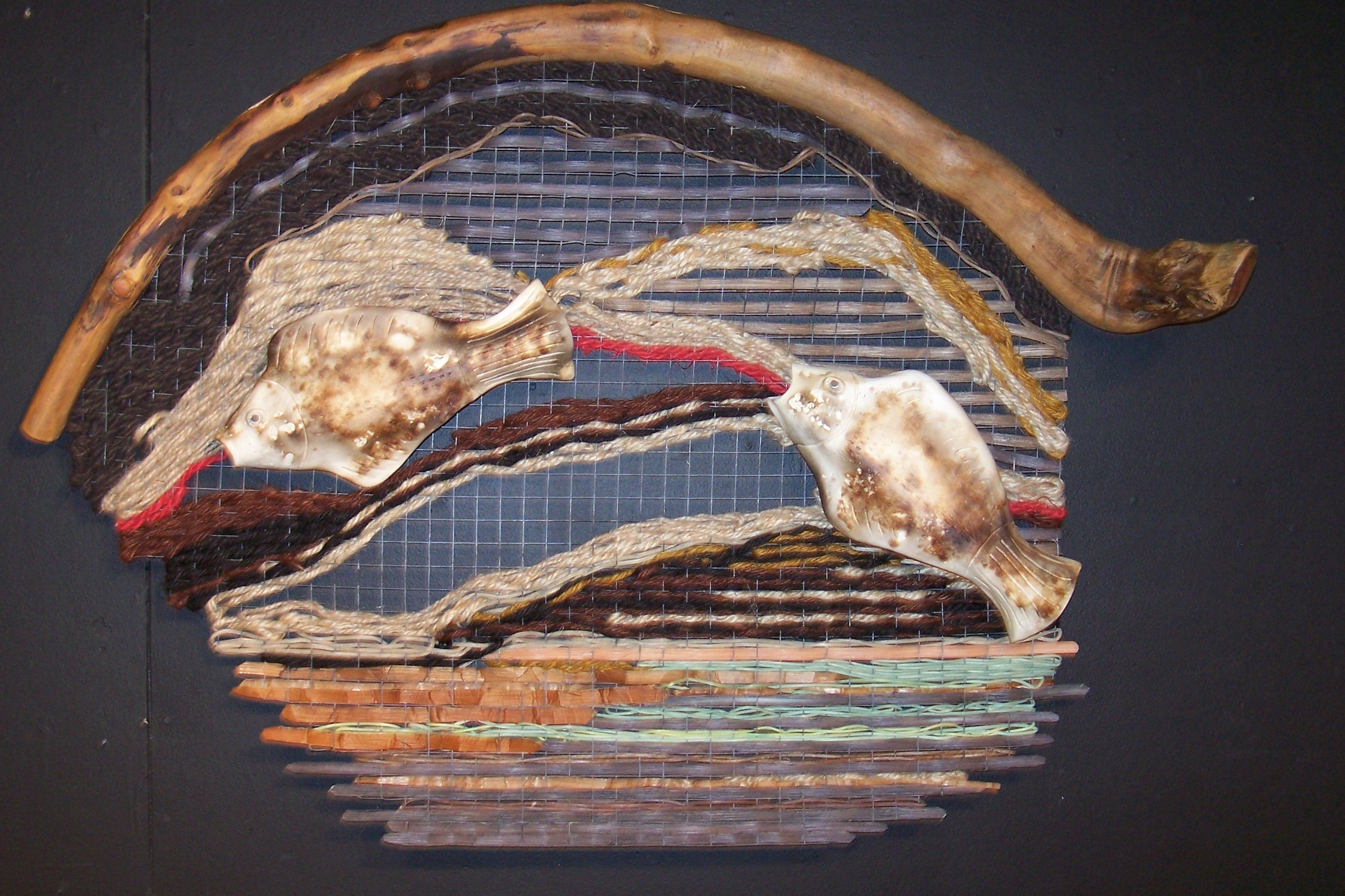 Upstream they go
Collaboration with Basketry Artist Judy Goodman
