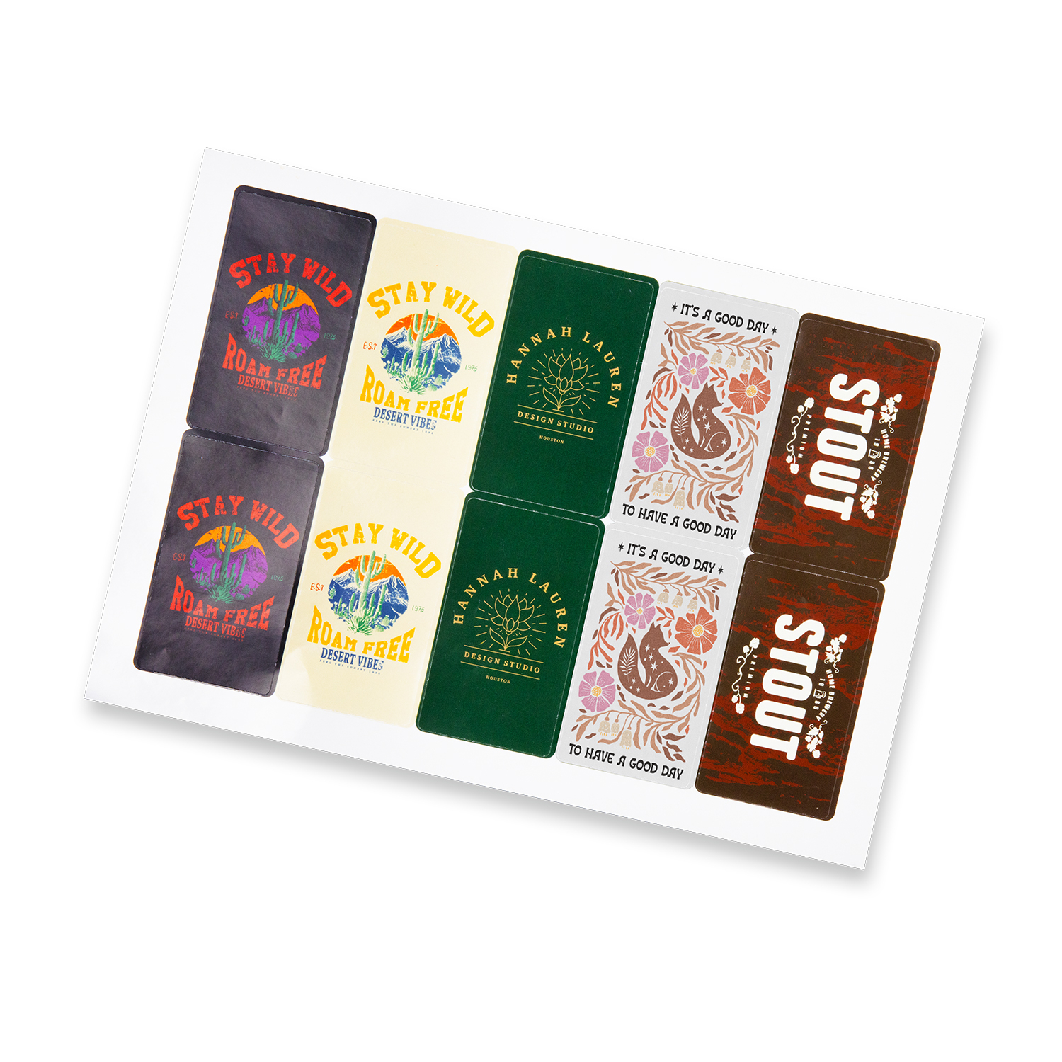 Sticker Sheet (80 x 50mm) 127922