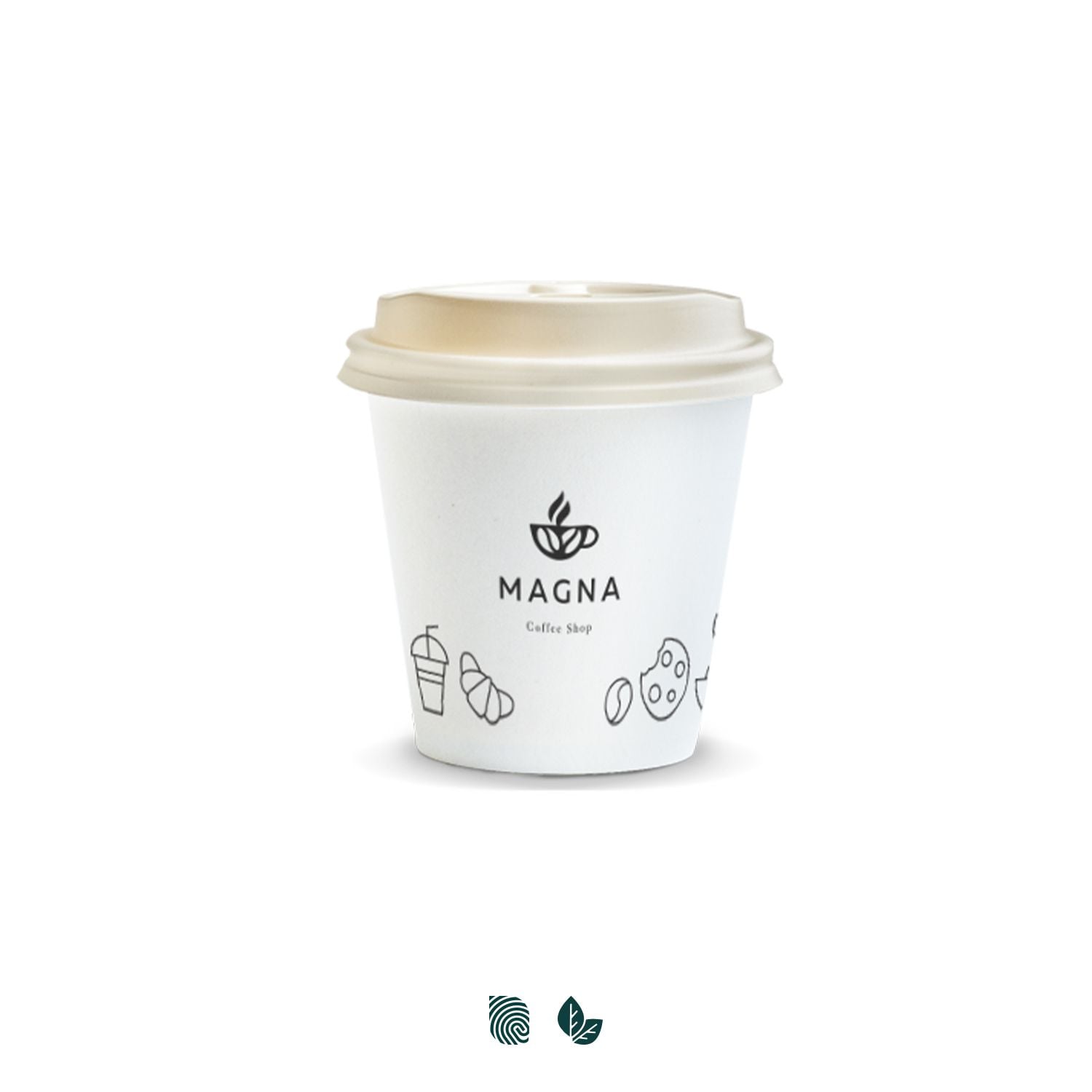 Compostable Paper Cup 180ml 129536