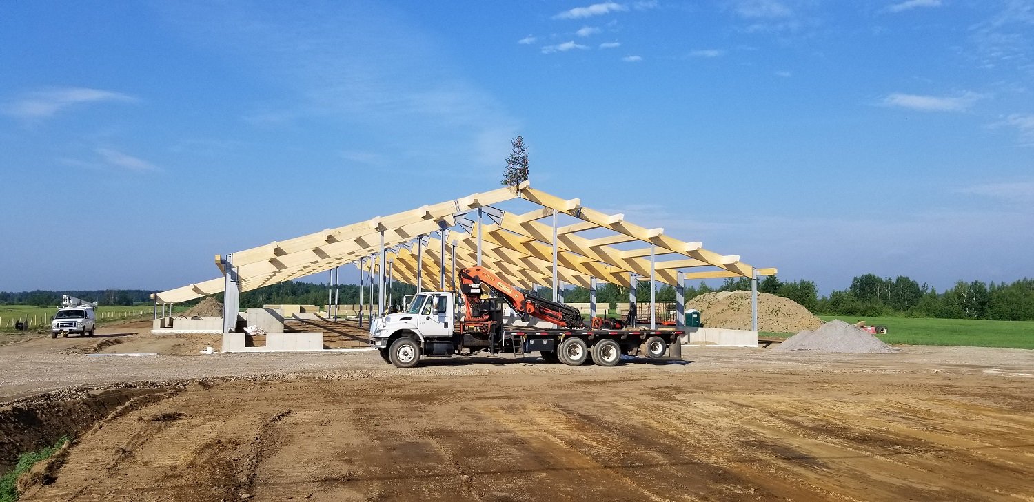 ThermoEnergy Structures Inc. Projects 2020 St. Narcisse, QC Robot dairy barn with shutter