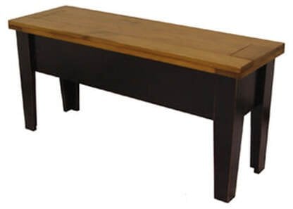 Black legs with Classic Stain Hand-planed top