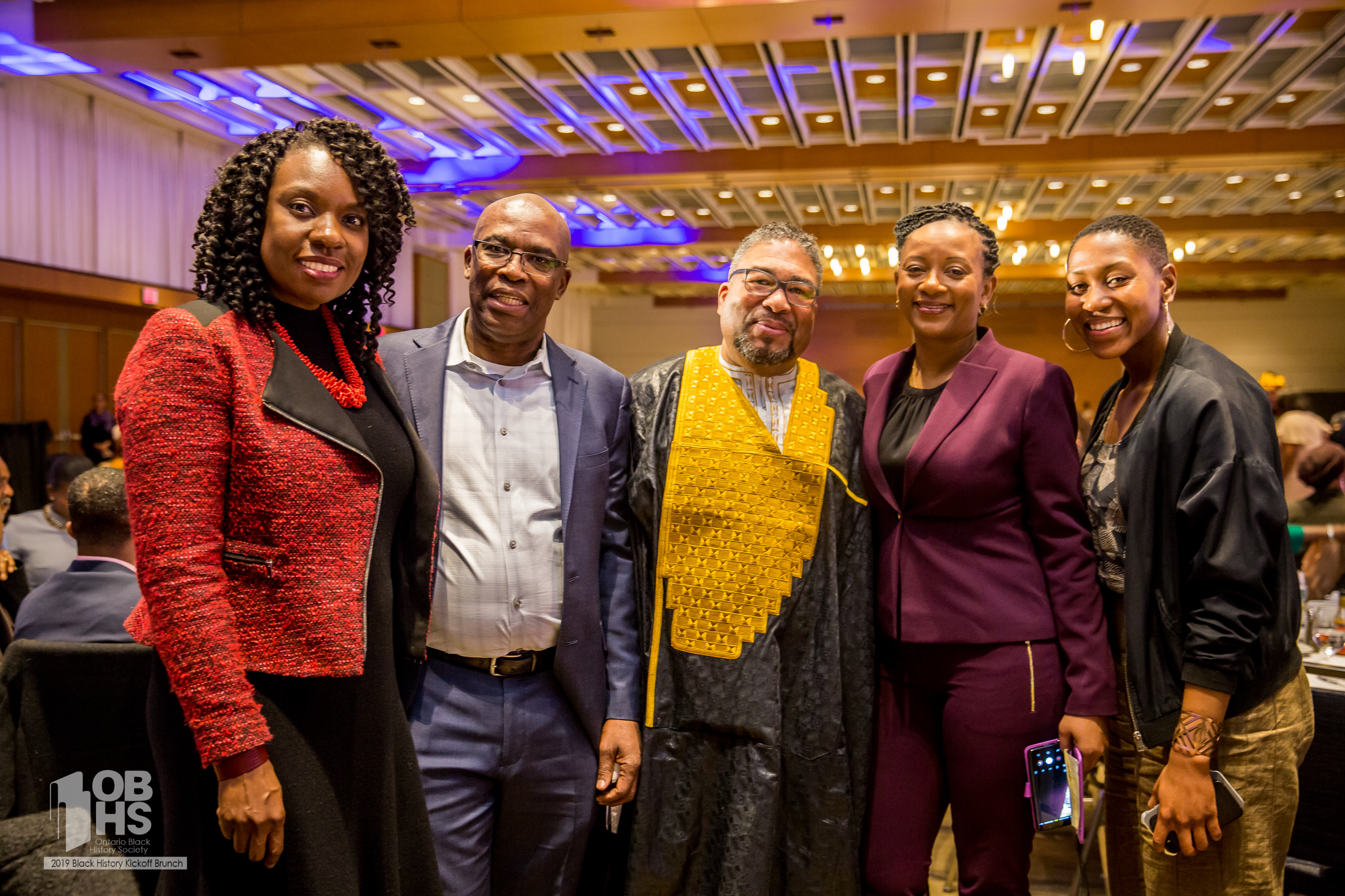 Hon Mitzie Hunter, Councillor Granville Anderson and Hon Tony Ince with guests - photo by www.sayhilondon.com