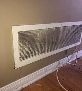 Seeing a return air vent like this means, time to clean your ventilation system.