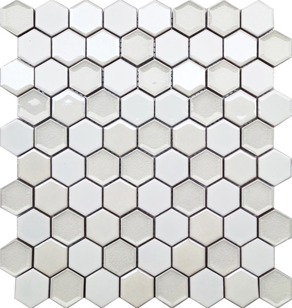 Arvex Pearl White Hexagon