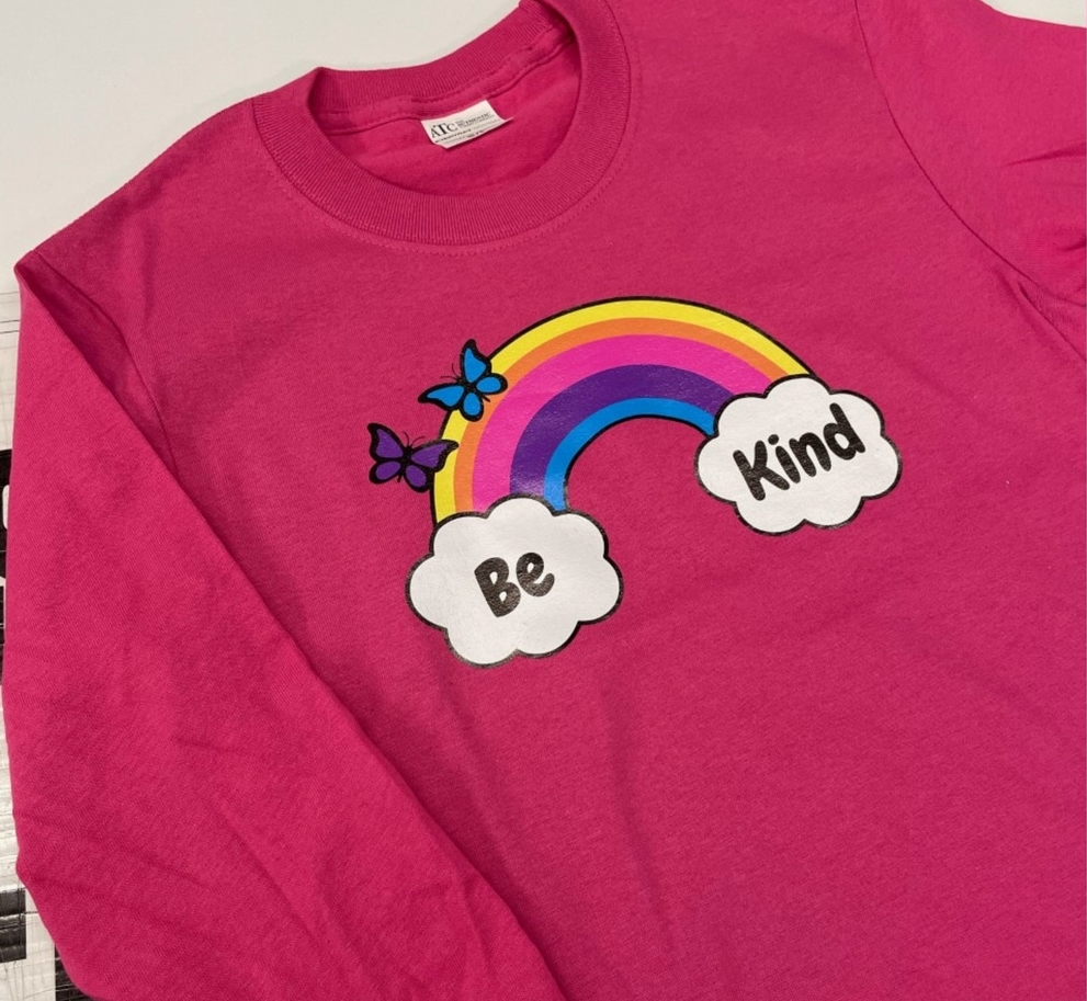 Pink "Be Kind" shirt
