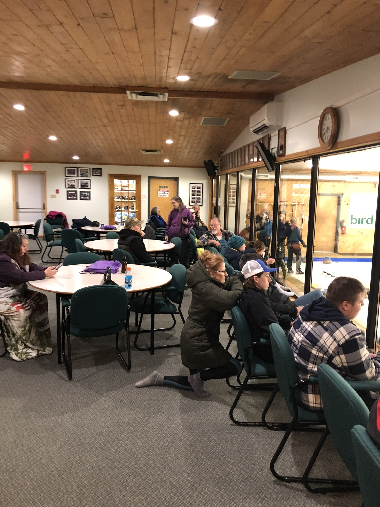 Spectators enjoying the games