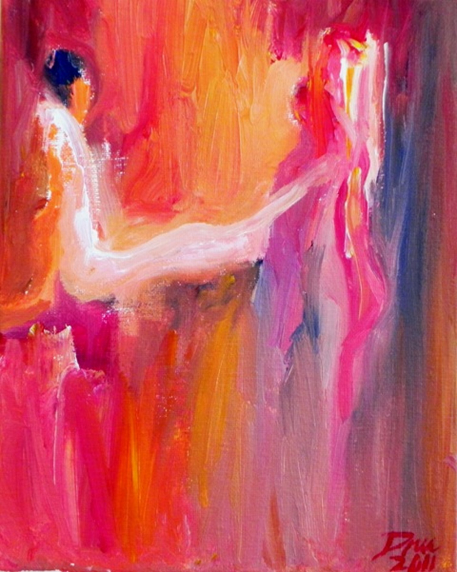  K Series (5 of 6),  12"X 11"  2011, Acrylic on Canvas