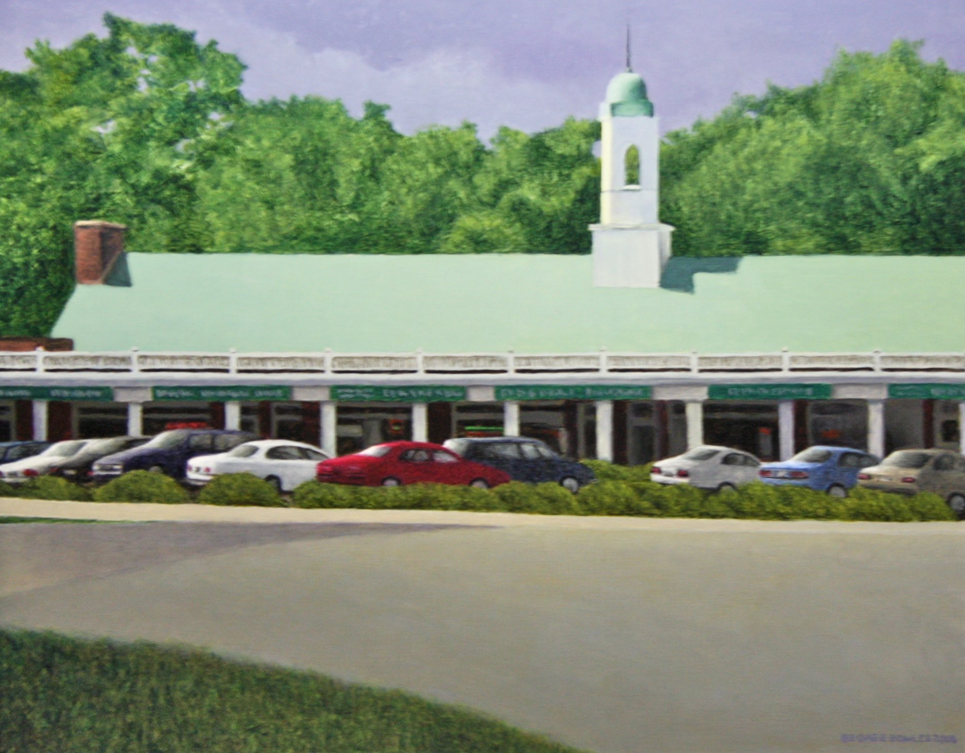 "Arlington Forest Shopping Center"
16" x 20" 
Alkyd on board
$ 1500