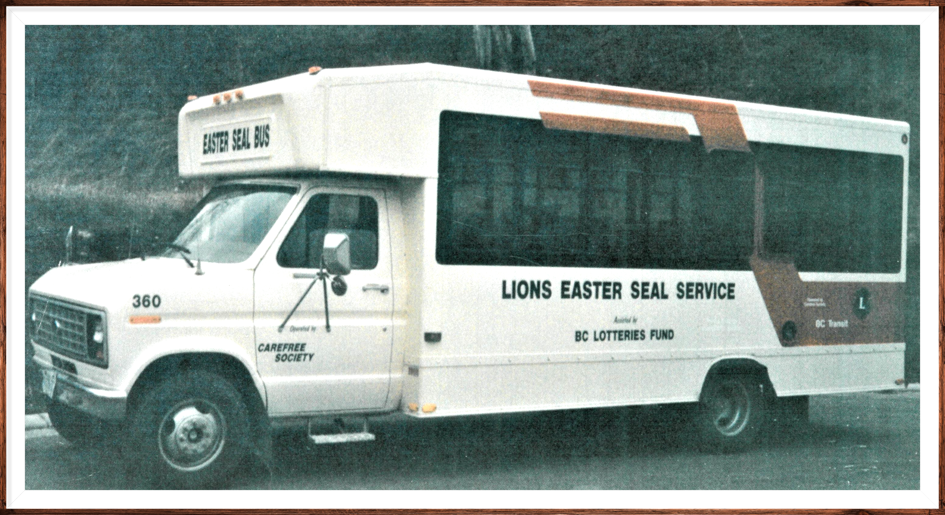 Lions Club donated bus.
