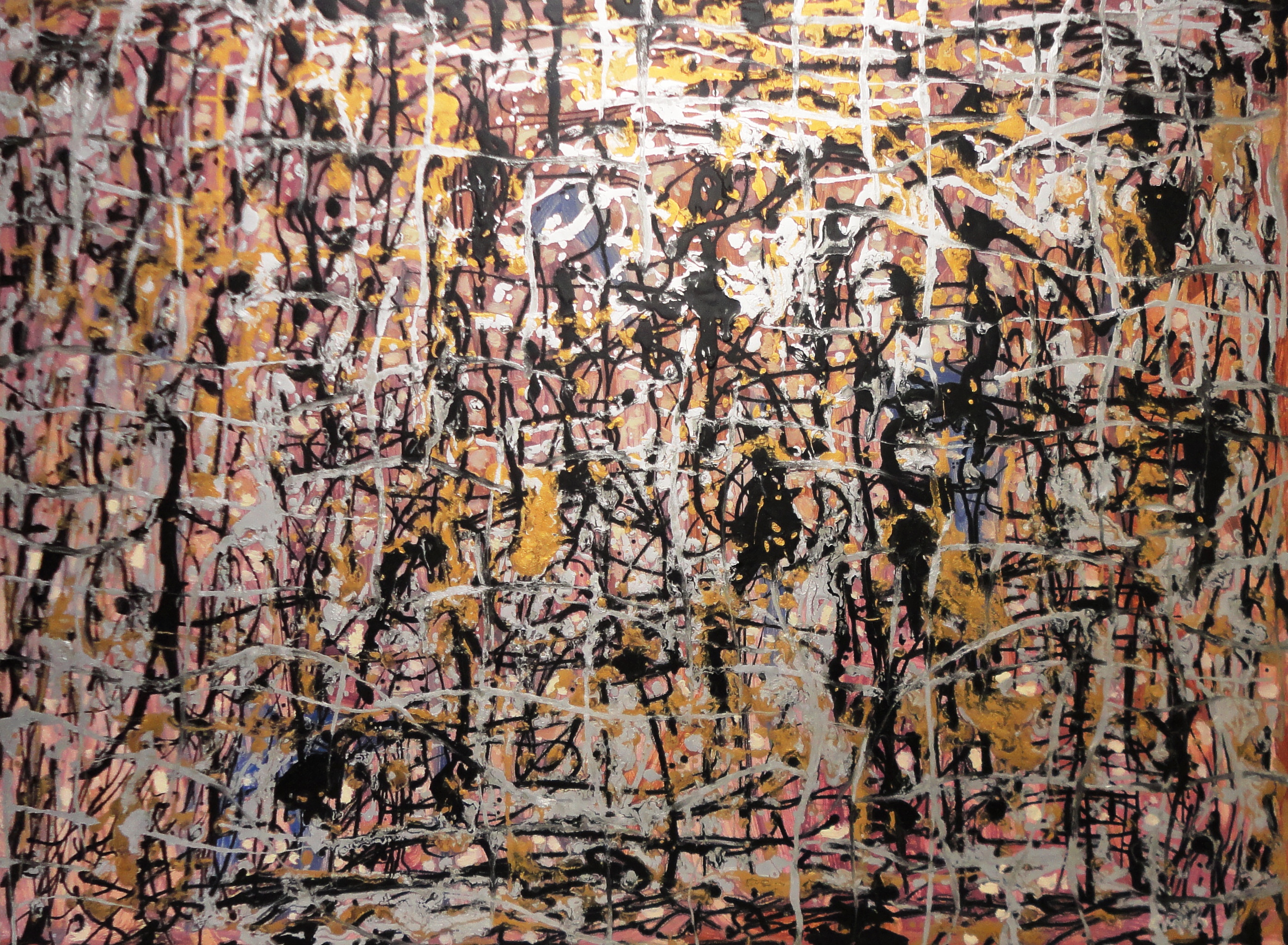 Untitled, Abstract, July 18, Oil on board