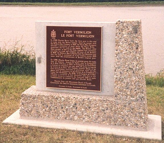 National Historic Cairn at Fort Vermilion 