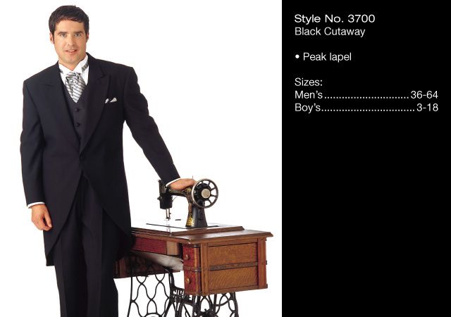 Style No. 3700 Black Cutaway