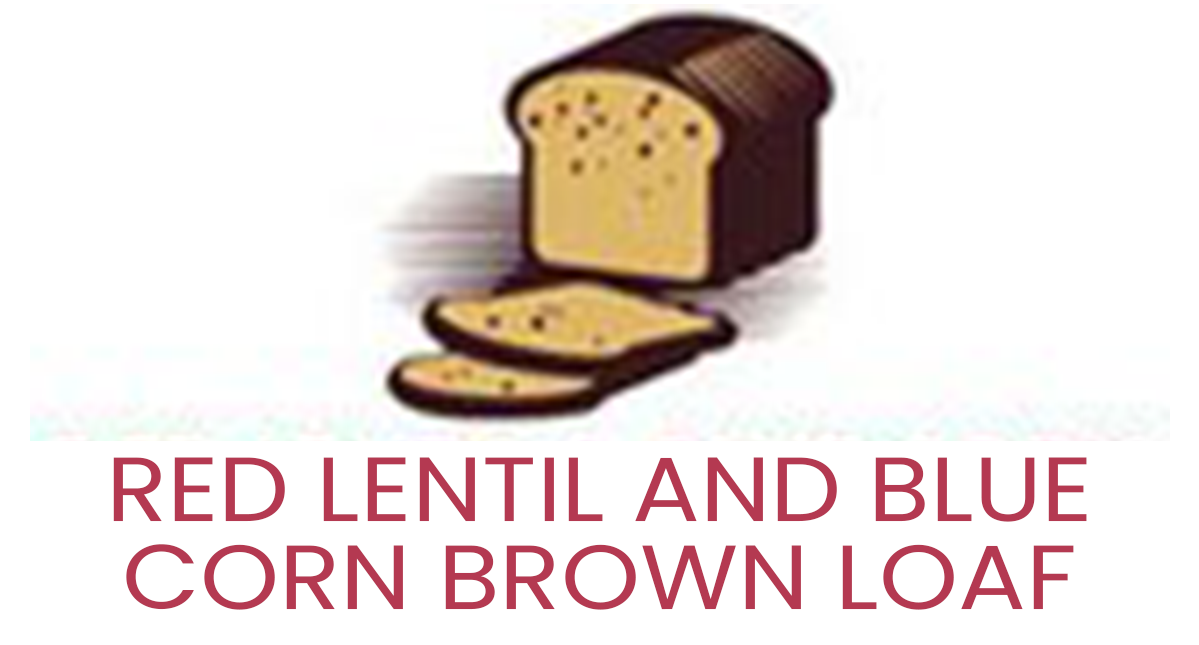 Red Lentil and Blue Corn Brown Loaf