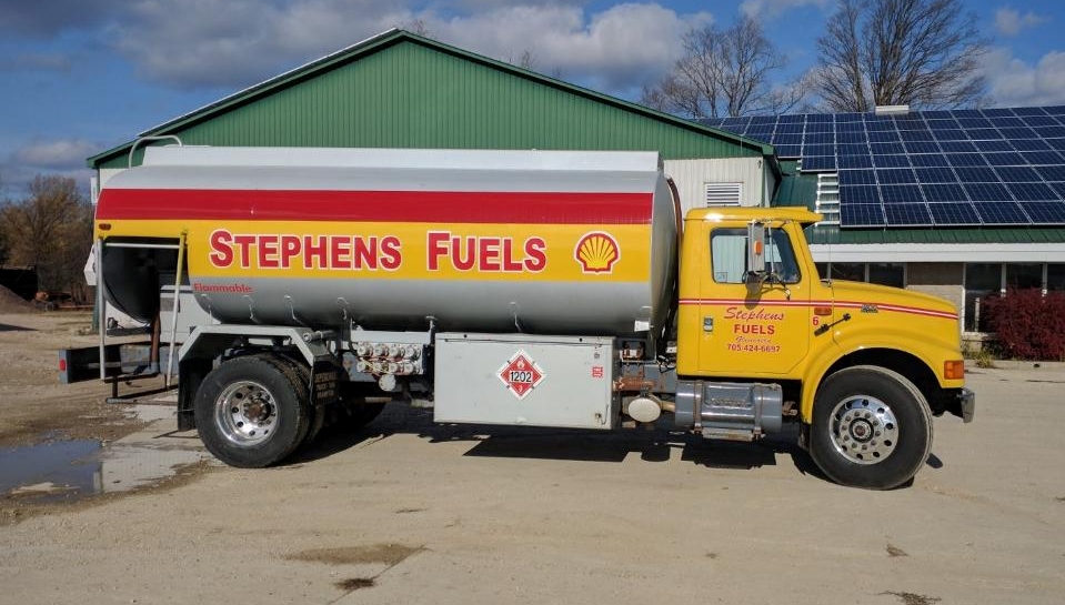 Stephen's Fuels printed vehicle