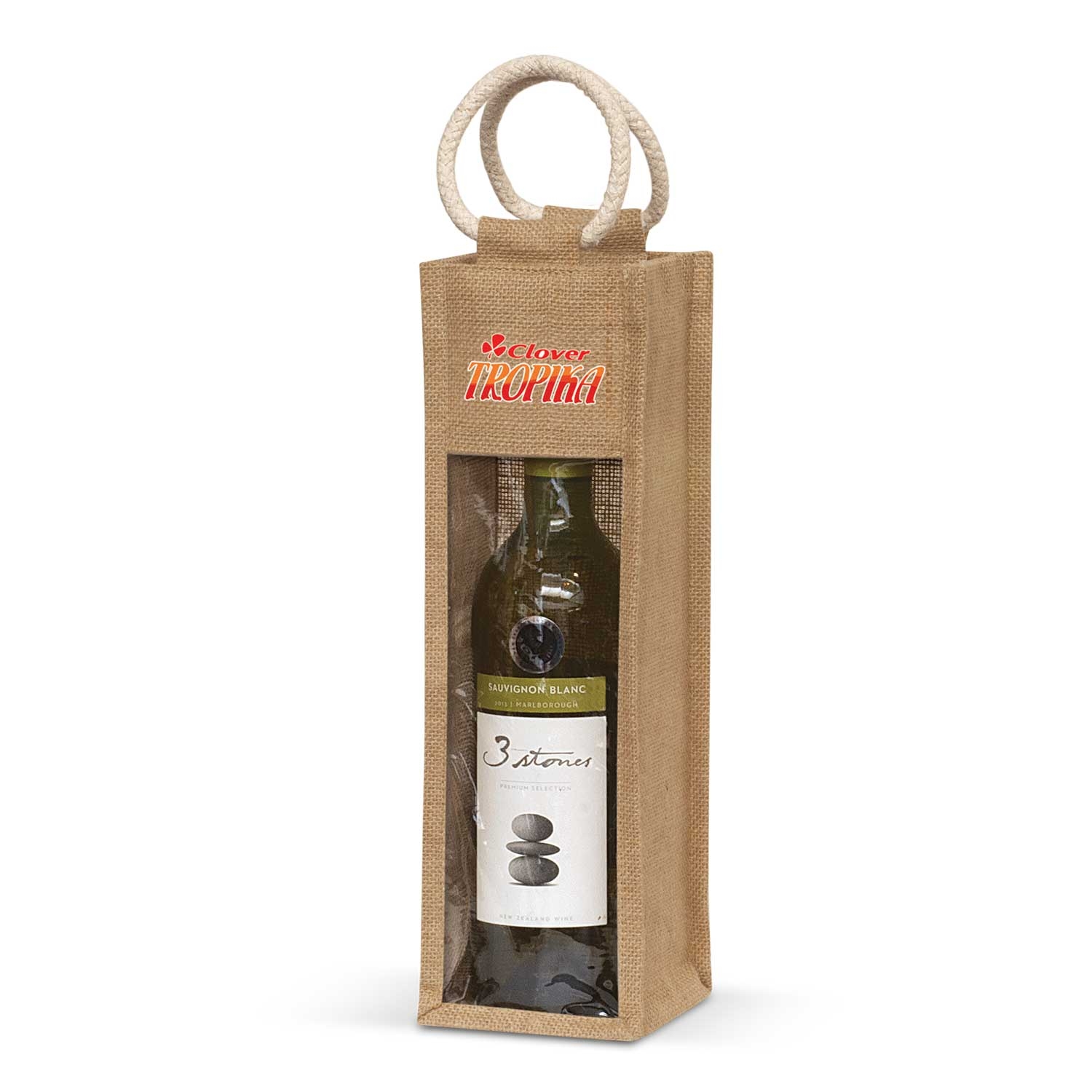 Serena Jute Wine Bag 108039