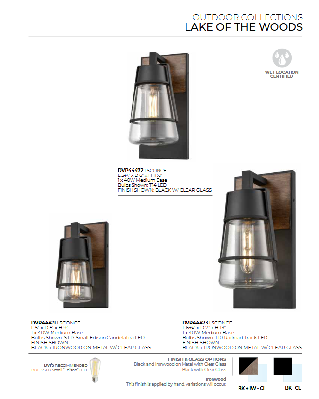 120 Lake of the Woods Collection
Available in Black and Black with Ironwood
Starting at
Regular Price $127.99 
On Sale $114.99