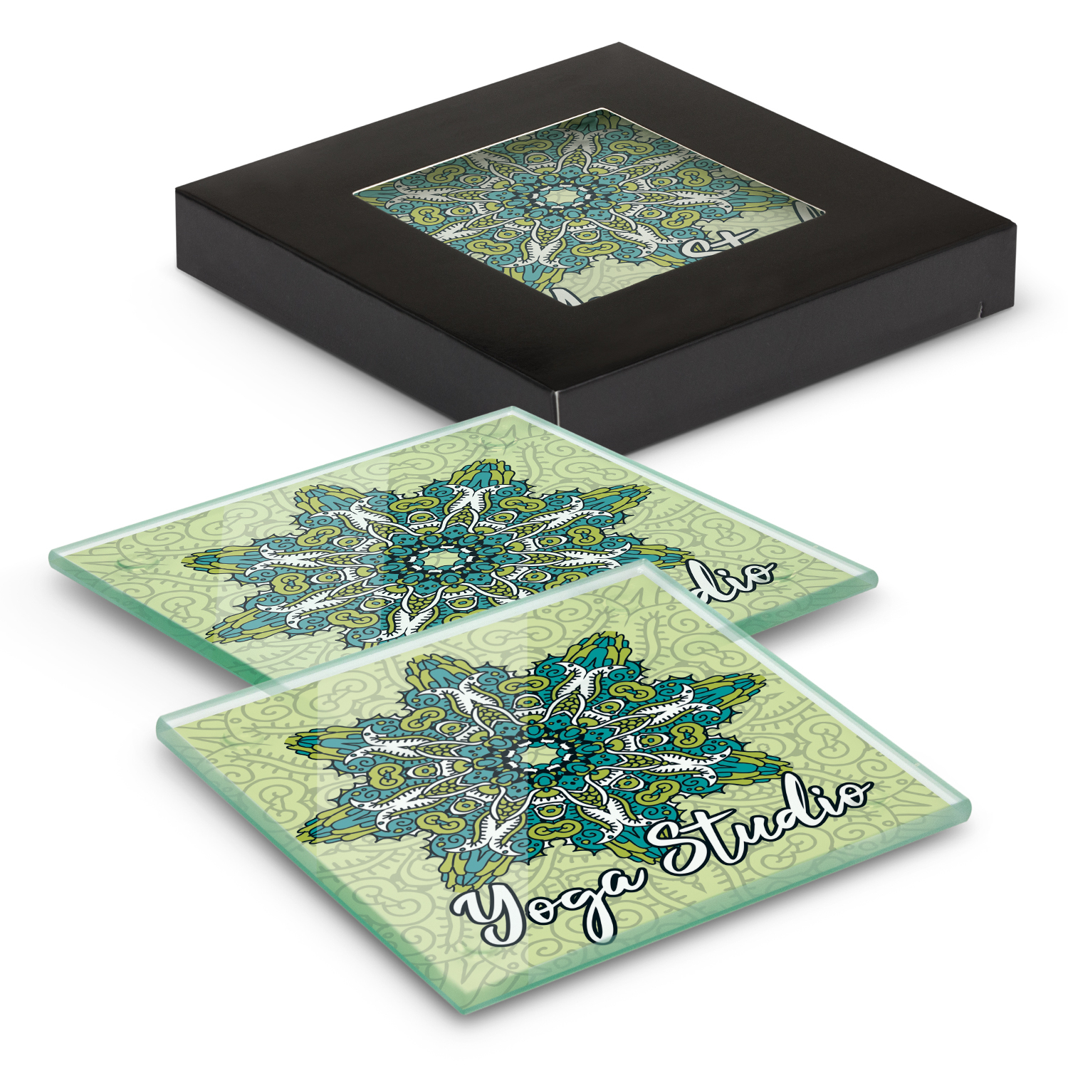 Glass Coaster Full Colour 2 Set 120164