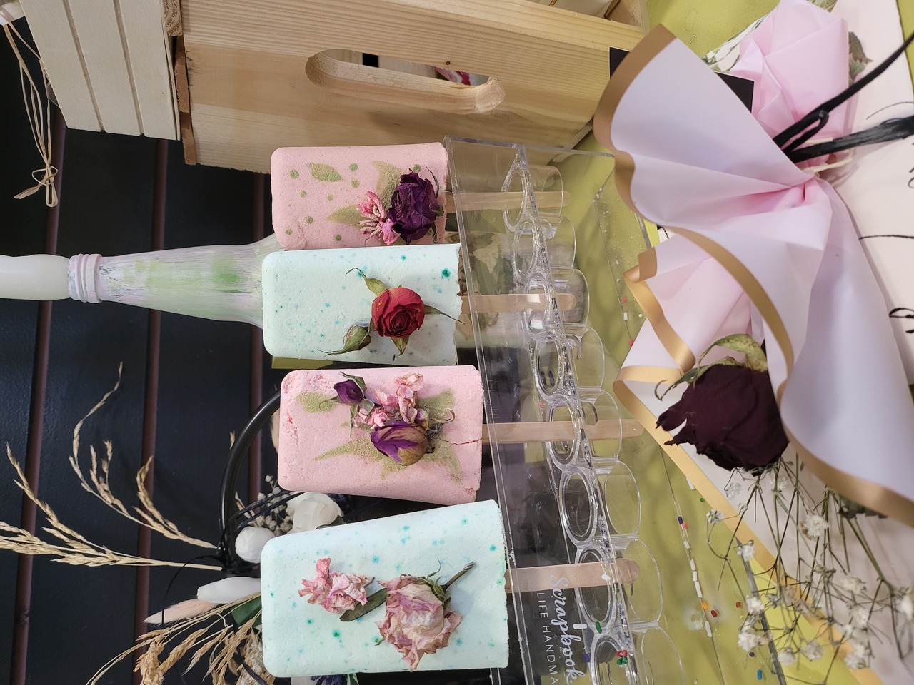 Bombsicles!

$12.00 each Plain
with Roses:  $15.00